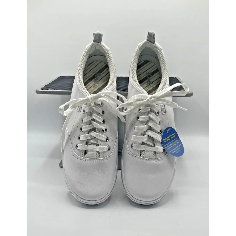 Keds White Leather Classic Original Sneaker Shoes Womens 8
